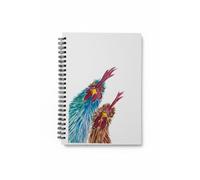 Spiral Notebook Journal with Chickens