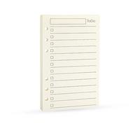 Spiral Notebook Refill,A6 6 anelli di ricarica per filofax, 100 gsm Thicker Paper-Harphia (A6 3,74 x 6,77'',to do list)