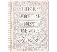 Spiral Notebook: There Is a Voice That Doesn't Use Words. Lis (Copertina rigida)