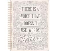 Spiral Notebook: There Is a Voice That Doesn't Use Words. Lis (Copertina rigida)