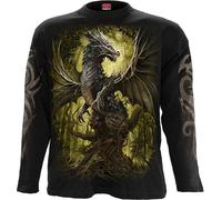 Spiral - Oak Dragon - Longsleeve T-Shirt Black M Black