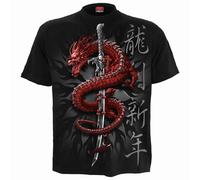 Spiral Oriental Dragon autorizzato Uomo maglietta