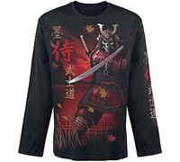 Spiral Samurai Uomo Maglia Maniche Lunghe nero L 100% cotone Regular