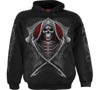 Spiral Shadow Rider Uomo Felpa con Cappuccio Nero L 100% Cotone Regular