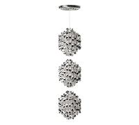 Spiral SP3 Lampadario Argento