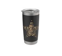 Spiral Star y2k Whimsy Grunge Vintage Alt Brown Graphic Bicchiere termico in acciaio inox doppia parete