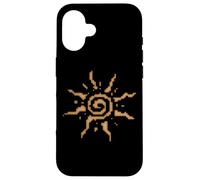 Spiral Sun Boho Hippie Fairy Grunge Goblin Vintage Graphic Custodia per iPhone 16
