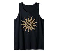 Spiral Sun Fairy Grunge Hippie Goblin Earthy Graphic Canotta