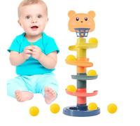 Spiral Tower Tower Glep Drop - giocattolo per scivolo a sfera, giocattolo per gocce a sfera | Torre vorticosa di Drop and Roll Ball, Music Baby Educational Earch Earch Education Rolling Ball Tower, Ed