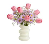 Spiral Vase For Table - Modern Artistic Flower Container, Elegant Decorative Bouquet Holder, Sculpted Centerpiece Vase, Stylish Home Accent Piece | Living Room, Dining Table, Bedroom, Farmhouse Interi
