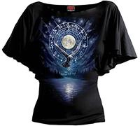 Spiral Witchcraft Donna T-Shirt Nero 95% Viscosa, 5% elasthane Slim Fit