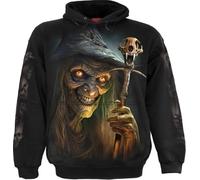 Spiral Witch's Brew - Hoodie Uomo Felpa con Cappuccio Nero M 100% Cotone Regular