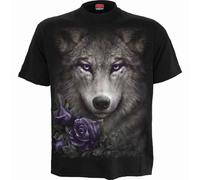 Spiral Wolf Roses ufficiale Uomo maglietta unisex