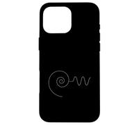 Spirale Antenna Onda Linea Minimale Custodia per iPhone 16 Pro Max