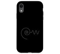 Spirale Antenna Onda Linea Minimale Custodia per iPhone XR
