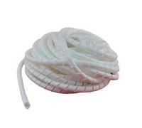 Spirale Avvolgere Winding Line Sheath Bundle Wrap Organiser Management Cable Wrapping Tube Pipe Spiral Sleeve Computer Wire Protection Tubo Copertina (Color : White, Size : OD 20mm x 2.2 Meter)