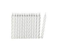 Spirale Bianco a Righe Candele 24 Pezzi Anagramma Amscan 9900756