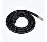 Spirale Cavi Elettrici,Guaina Cavi Lunghezza 5m Lunghezza Nero Plastica Coated Metallo Tubo di metallo impermeabile filettato filettato a tubo flessibile linea cavo linea protettore ( Size : ID 25mm x