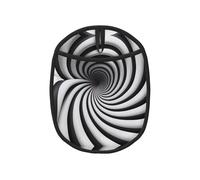 Spirale illusione ottica gif 1 pz tappetino in silicone fantasia (1/2 confezione), resistente alle alte temperature e antiscivolo, adatto per barbecue, cottura, ecc.