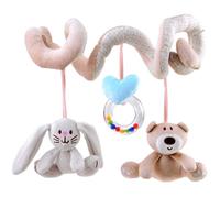 Spirale in peluche per passeggino con giocattoli
