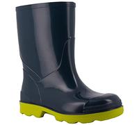 Spirale Micki, Stivale da Pioggia per Bambini, Stivale in PVC Antiscivolo, Blu/Lime, Taglia 24