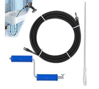 Spirale per la pulizia dei tubi Ø 8 mm x 10 m con manovella in acciaio a molla