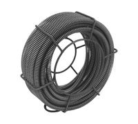 Spirale per la pulizia dei tubi, 20 m, a spirale, flessibile, con struttura per la cucina, il bagno, contro i blocchi nei tubi di scarico