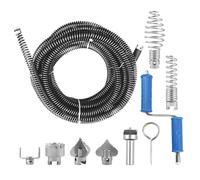 Spirale per la pulizia dei tubi, 5 m, ø12 mm, per la pulizia dei tubi, a spirale, con adattatore elettrico e manuale, per la pulizia dei tubi, per la pulizia dei tubi