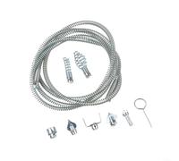 Spirale per la pulizia dei tubi, Xs 12 mm, in acciaio, con 6 taglierine intercambiabili, per macchina elettrica per la pulizia dei tubi, strumento FleXsible draga (A)