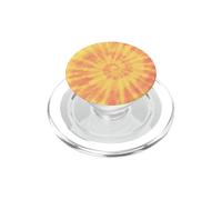 Spirale tie-dye retrò nei colori del tramonto PopSockets PopGrip per MagSafe