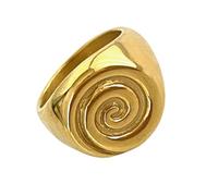 Spirali/Conche/Croissants Anelli di Apertura Regolabile Gioielli In Acciaio Inox Alla Moda Per Le Donne Alla Moda Amante Della Natura Elegante, Misura unica, come descritto, come descritto