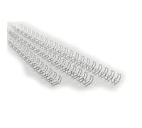 Dorsi spirale IbiWire - metallo - 21 anelli - 10 mm - argento - GBC - scatola 100 pezzi Quantita min. 1
