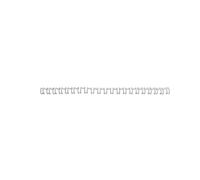 Spirali metalliche a 21 anelli GBC WireBind 8 mm A4 argento conf da 100 spirali