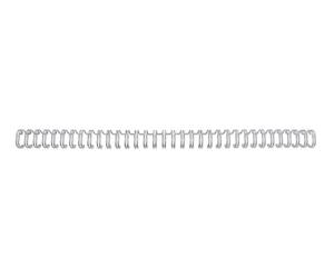 Spirali metalliche a 34 anelli GBC WireBind 14 mm a4 argento conf da 100 spirali