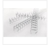 GBC - Spirali metalliche a 34 anelli wirebind 6 mm a4 nero conf da 100 spirali - rg810410
