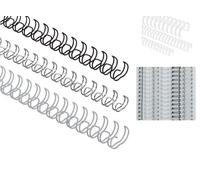 100 DORSI METALLO PASSO 3:1 RG810997 14MM 34 ANELLI ARGENT