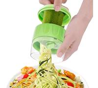 Spiralizzatore di verdure, macchina per spaghetti a di zucchine - Macchina per spaghetti di zucchine regolabile - Gadget da cucina, taglierina manuale in acciaio inossidabile pesante per