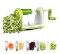 Spiralizzatore di Verdure Taglia Verdure a Spaghetti 5 In 1 Affettatrice a Spirale Manuale Tagliaverdure Julienne Spaghetti Zucchine Attrezzo Spaghetti di Zucchine Attrezzo per Verdure Cetrioli
