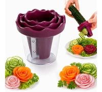Spiralizzatore manuale per verdure e arricciacapelli per intagliare fiori | Affettatrice di verdure per frutta e fiori, per carote, cetrioli, ravanelli, grattugia da cucina, utensile da cucina