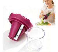 Spiralizzatore manuale per verdure e arricciacapelli, set da 2 pezzi, per creare fiori di rosa e forme decorative, ideale per frutta e verdura