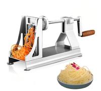 Spiralizzatore per verdure, a manovella, per pasta sana e spirali vegetariane, facile da usare e pulire, ideale per zucchine, carote e molto altro ancora