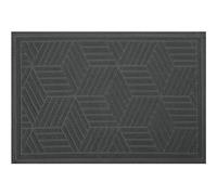 Spirella 10.19214 Tappeto Bagno cubo Grey, Tappeto da Bagno/Tappetino da Bagno, Cotone, Grigio, 80 x 50 cm