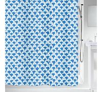 Spirella 10.19265 Tenda della Doccia Bluewave Blue, Tenda da Doccia, Tessuto, Blu, 180 x 200 cm