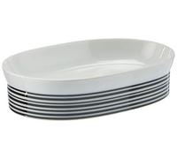 Spirella Accessorio SOVRMESA Opera Ovale PORTAOGGETTI White/Blac 1206724, Bianco, Estandar