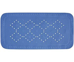 Spirella Alaska 1024563 Tappetino Vasca da Bagno 91x36 cm Colore: Blu Elettrico