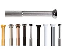 Spirella, Barra per Tenda Doccia o Vasca Estensibile Senza forare in Alluminio, Modello Arik, Adatta a Tutte Le Tende, Asta telescopica, Puntale Antiscivolo, 75-125cm Finitura Lucida