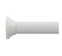 Spirella, Barra per Tenda Doccia o Vasca Estensibile Senza forare in Alluminio, Modello Decor, Adatta a Tutte Le Tende, Barra telescopica, 125-220 cm Bianco
