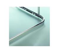 Spirella Bastone per Tenda Doccia Angolare da Fissare in Alluminio Surprise 90x90cm Finitura Lucida - cursori Inclusi