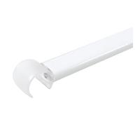 Spirella, Bastone Universale per Tenda da Doccia in Alluminio, Montaggio a soffitto, configurazioni Multiple, Design Elegante, Ideale per Il Bagno, 60 cm, Bianco