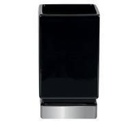 Spirella Bicchiere in Ceramica Roma Nero e Argento